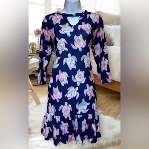 Simply Southern Blue and Pink Mini Dress - Picture 8 of 8